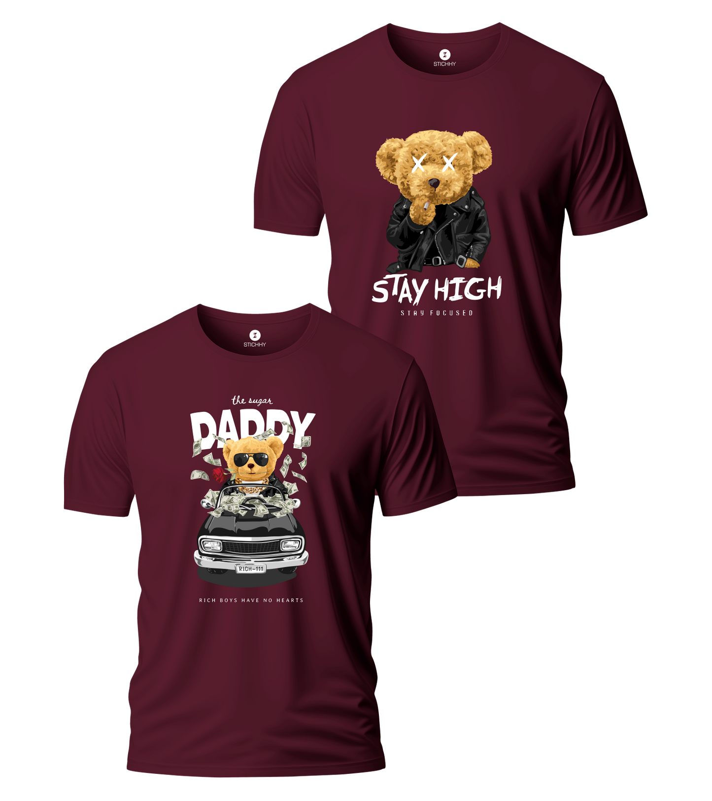 DADDY X STAY HIGH T-SHIRT BUY 1 GET 1 FREE